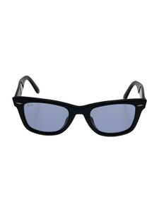 Ray-Ban◆サングラス/ウェリントン/プラスチック/BLK/BLU/メンズ/RB2140-F