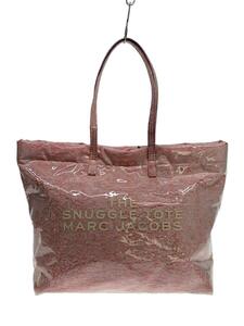 THE MARC JACOBS◆SNUGGLE TOTE/トートバッグ/フリース/ピンク/無地/持ち手汚れ.折れ有り