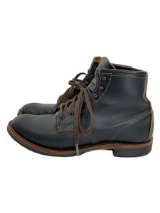 RED WING◆Beckman Flatbox ブーツ/25cm/BLK/レザー/9060