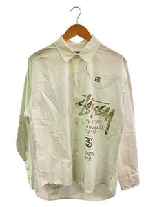 STUSSY◆長袖シャツ/S/コットン/WHT/1110249