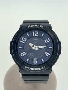 CASIO◆BABY-G/クォーツ腕時計/アナログ/ブラック/BGA-132-1BJF
