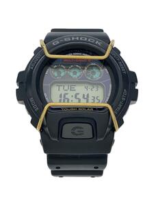 CASIO◆ソーラー腕時計・G-SHOCK/デジタル/ブラック/ブラック/SS