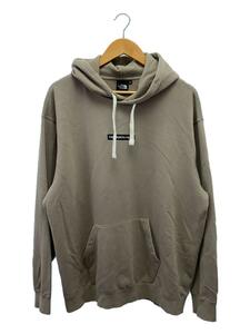 THE NORTH FACE◆BOX LOGO HOODIE_ボックスロゴフーディー/L/コットン/BEG