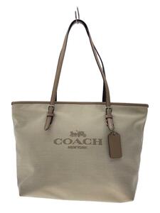 COACH◆シティジップキャンバス/トートバッグ/キャンバス/CRM/6528