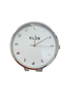 KLON◆クォーツ腕時計/アナログ/WHT/SLV