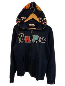 A BATHING APE◆アベイシングエイプ/ジップパーカー/XL/コットン/NVY/紺/ネイビー/001zpi301001m