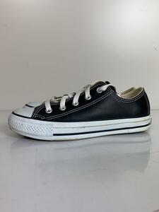 CONVERSE◆ローカットスニーカー/23cm/BLK/レザー