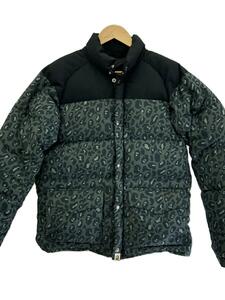 A BATHING APE◆LEOPARD DOWN JACKET/L/ポリエステル/総柄/001HJA801018X