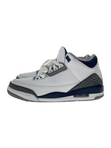 NIKE◆2023/AIR JORDAN 3 RETRO/WHITE/MID NIGHT NAVY/28cm