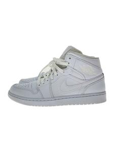 NIKE◆AIR JORDAN 1 MID_エア ジョーダン 1 ミッド/27cm/WHT