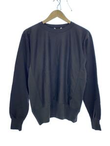 AURALEE◆ELASTIC HIGH GAUGE SWEAT P/O/スウェット/3/コットン/BRW/無地/A23AP01NU