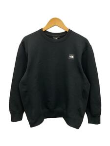 THE NORTH FACE◆SQUARE LOGO CREW SWEAT_スクエア ロゴ クルー スウェット/M/コットン/BLK