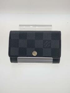 LOUIS VUITTON◆ルイヴィトン/N62662/ミュルティクレ6_ダミエ・グラフィット_BLK/PVC/BLK/総柄/メンズ