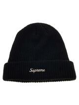 Supreme◆22AW/Loose Gauge Beanie/ニットキャップ/ウール/BLK/無地/メンズ_画像1