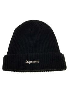 Supreme◆22AW/Loose Gauge Beanie/ニットキャップ/ウール/BLK/無地/メンズ