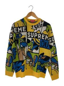 Supreme◆Cartoon Sweater/セーター(厚手)/S/アクリル/YLW/総柄