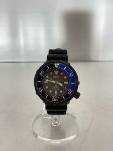 SEIKO◆PROCPEX/プロスペックス/ダイバーソーラー腕時計/アナログ/ラバー/BLK/BLK/V147-0