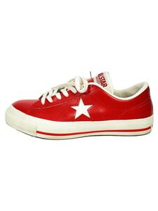 CONVERSE◆ローカットスニーカー/US5/RED/レザー