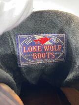 LONE WOLF BOOTS◆レースアップブーツ/US8.5/BLK/レザー_画像5