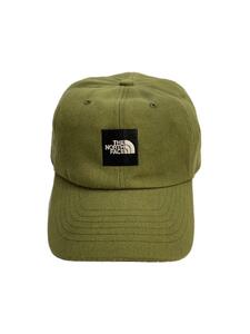 THE NORTH FACE◆Square Logo Cap/スクエアロゴキャップ/FREE/ポリエステル/KHK/メンズ/NN01919