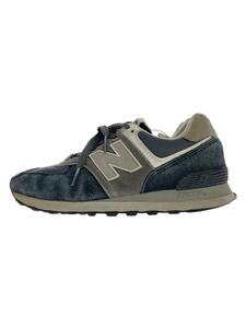 NEW BALANCE◆WL574/ブラック/24cm/BLK/スウェード