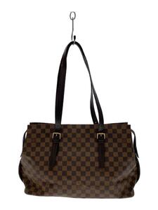 LOUIS VUITTON◆チェルシー_ダミエ・エベヌ_BRW/PVC/BRW