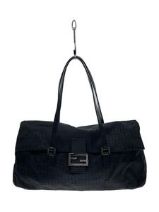 FENDI◆トートバッグ/-/BLK/総柄/8BR327/ズッカ