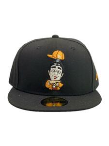 NEW ERA◆キャップ/7 1/4/ポリエステル/BLK/無地/メンズ/志村けん/バカ殿/59FIFTY