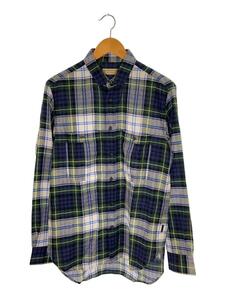 BURBERRY◆LONDON ENGLAND/長袖シャツ/M/コットン/NVY/チェック