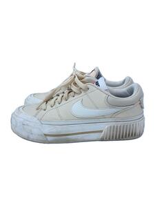 NIKE◆COURT LEGACY LIFT_コート レガシー リフト/22.5cm/CRM/レザー