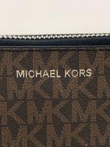 MICHAEL KORS◆Double Zip Wallet/PVC/ブラウン/総柄/メンズ/36U9MGFN8B_画像3