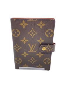 LOUIS VUITTON◆アジェンダPM_モノグラム_BRW/PVC/BRW/レディース