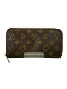 LOUIS VUITTON◆2)ジッピー・ウォレット_モノグラム・キャンバス_BRW_ブラウン/PVC/BRW/モノグラム/レディース