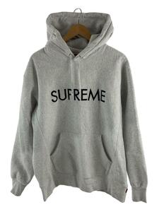 Supreme◆22AW/Capital Hooded Sweatshirt/パーカー/L/コットン/GRY/22AW/Capital