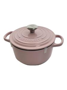 LE CREUSET◆LE CREUSET/ココットロンドシグネチャー/サイズ:18cm/容量:1.8L/シフォンピンク