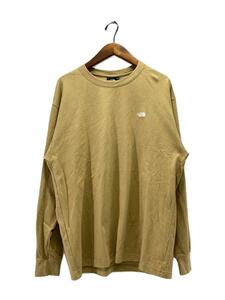 THE NORTH FACE◆ザノースフェイス/NT32345/長袖Tシャツ/XL/コットン/キャメル