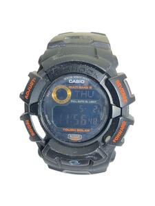 CASIO◆ソーラー腕時計・G-SHOCK/デジタル/BLK