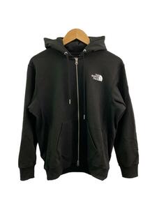 THE NORTH FACE◆SQUARE LOGO FULL ZIP_スクエアロゴフルジップ/S/ポリエステル/BLK