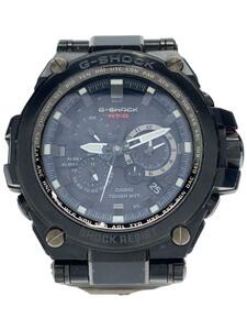 CASIO◆ソーラー腕時計・G-SHOCK/アナログ/BLK