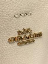 COACH◆ハンドバッグ/レザー/CRM/無地/1011_画像5