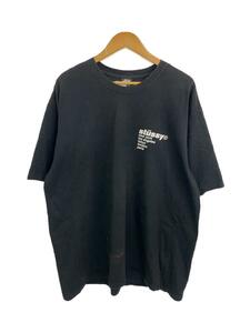 STUSSY◆Tシャツ/XL/コットン/BLK/無地