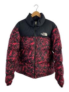 THE NORTH FACE◆RETRO NUPTSE JACKET/ダウンジャケット/L/ポリエステル/PNK/総柄/T93C8D