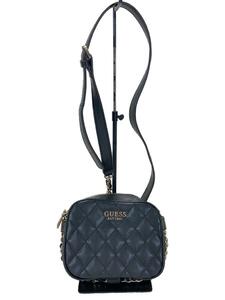 GUESS◆ショルダーバッグ/フェイクレザー/BLK/VG717569