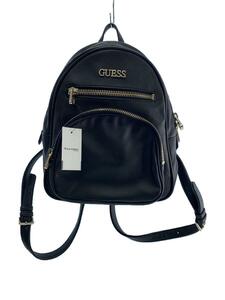 GUESS* rucksack / leather /BLK/ plain 