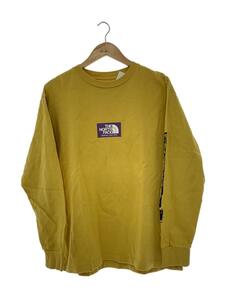 THE NORTH FACE PURPLE LABEL◆8OZ L/S LOGO TEE/M/コットン/イエロー/NT3955N