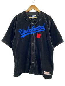 UNDEFEATED◆半袖シャツ/XL/コーデュロイ/BLK/無地