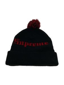 Supreme◆Old English Beanie/ニットキャップ/-/アクリル/ブラック/メンズ