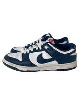 NIKE◆DUNK LOW_ダンク ロー/27.5cm/NVY/レザー_画像1