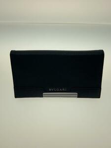 BVLGARI◆長財布/レザー/BLK/メンズ/33402