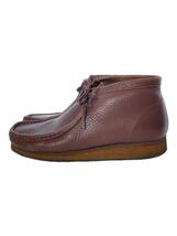 Clarks◆チャッカブーツ/UK7.5/BRD/レザー_画像1